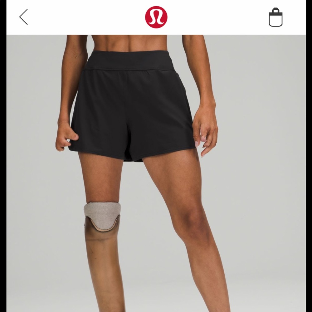 nulux waist high rise run short 4”